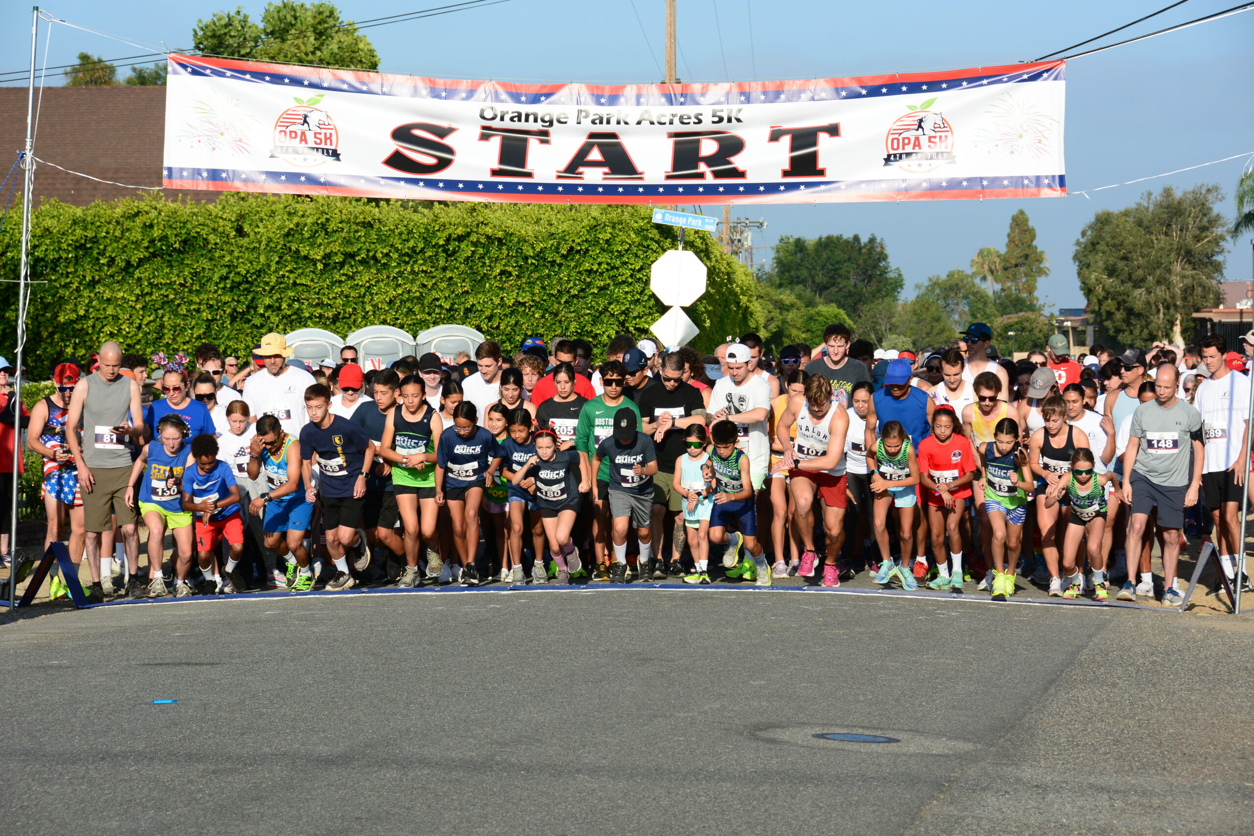 STart of the top july 4 5k orange county event