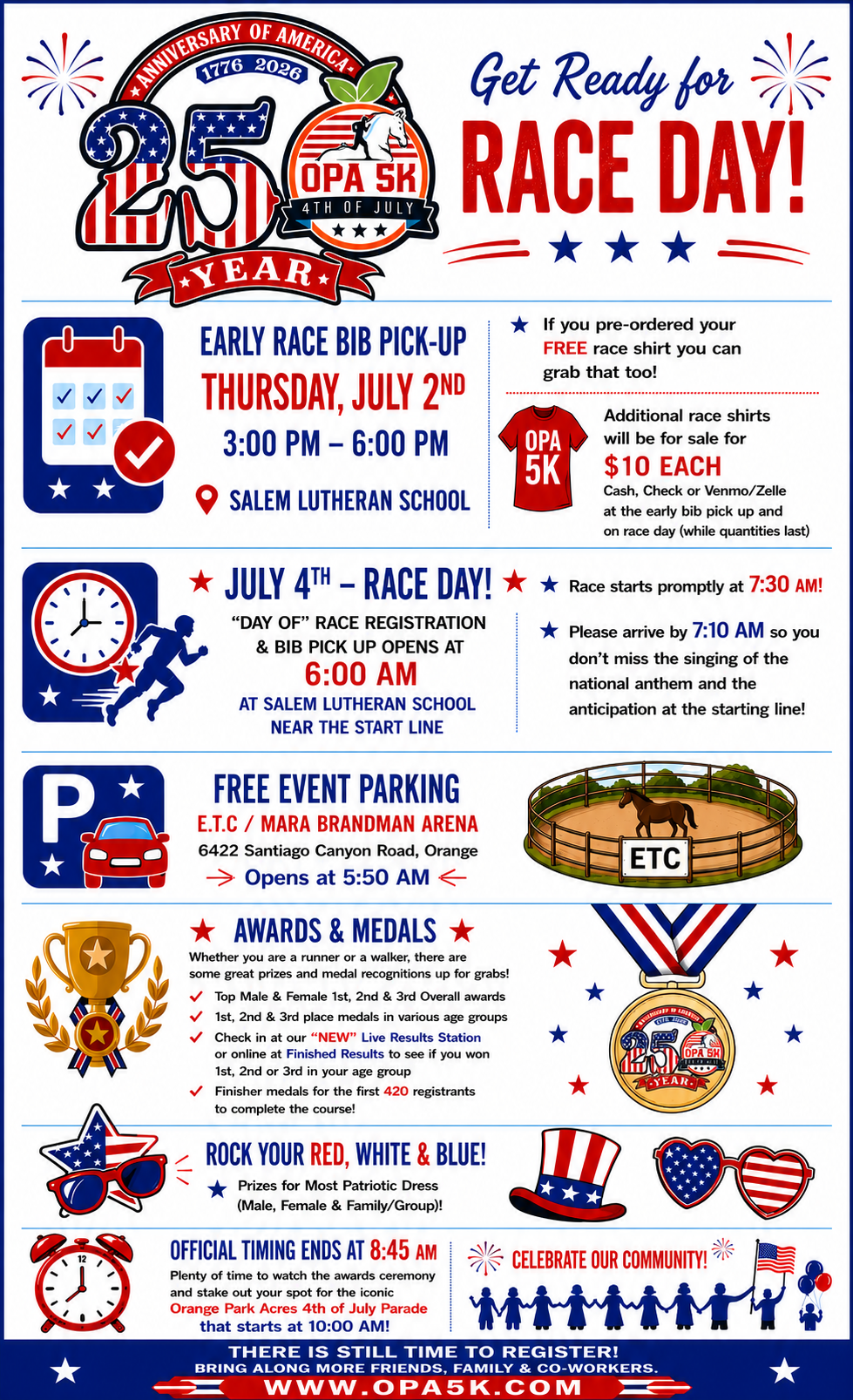 Race Day info flyer Race Day info flyer